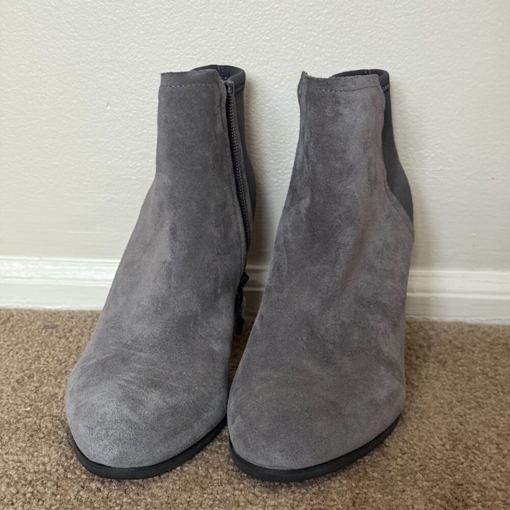 Grey Suede Ankle Boots